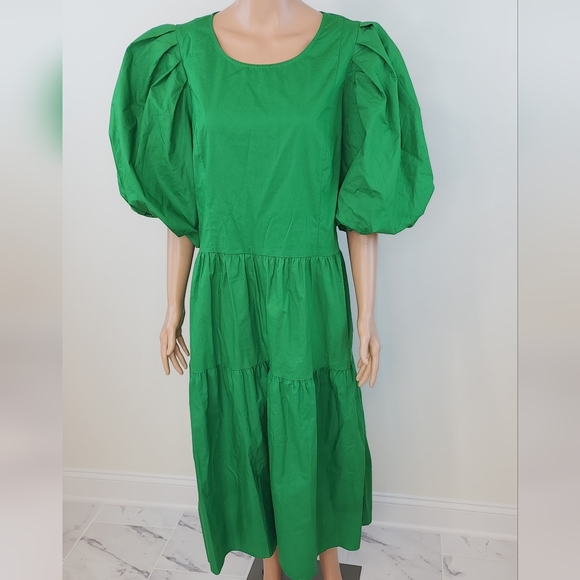 𝅺City chic Vienna Dress - vivid green - Picture 6 of 11